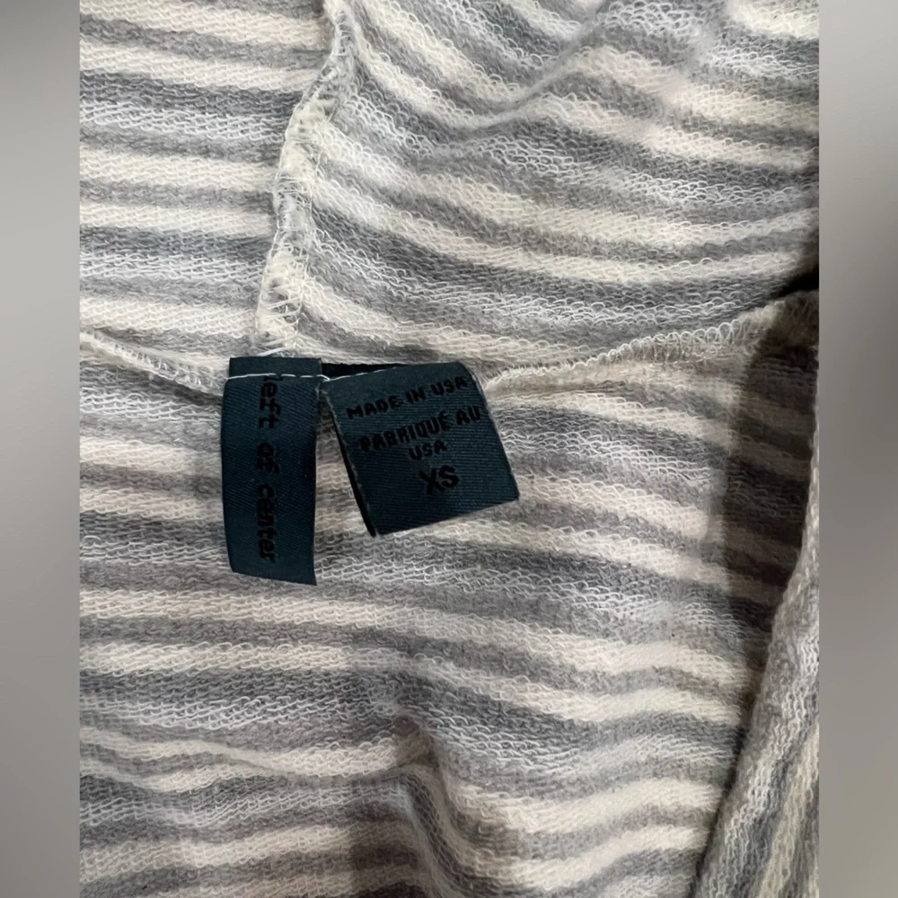 Grey striped hoodie , anthropologie - Picture 2 of 2